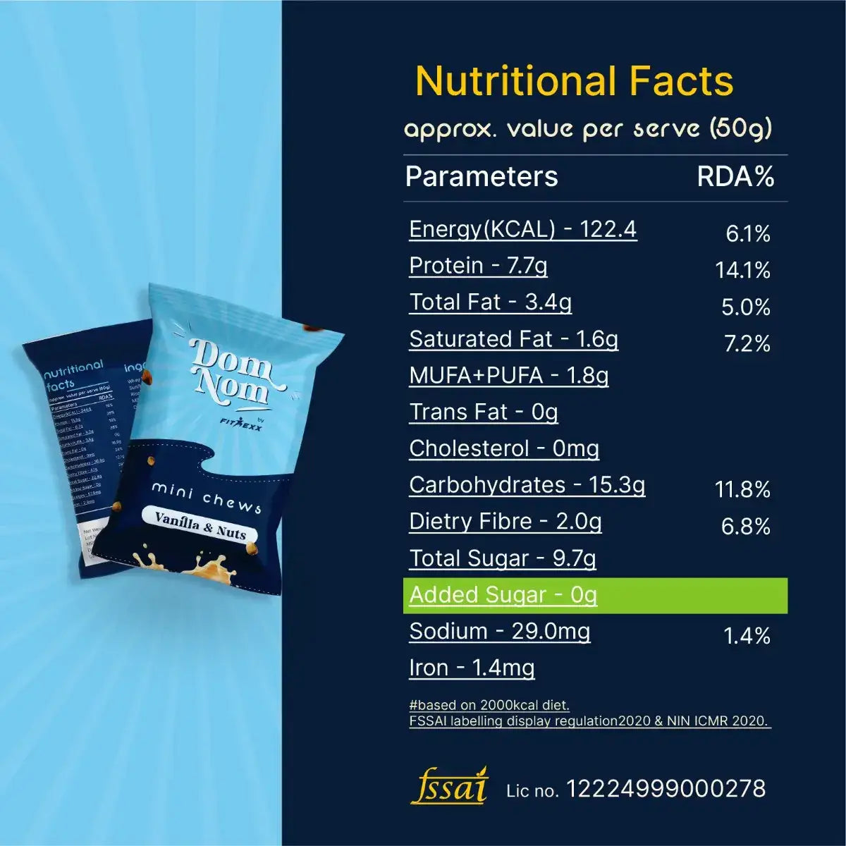 Vanilla & Nuts Minimini bars