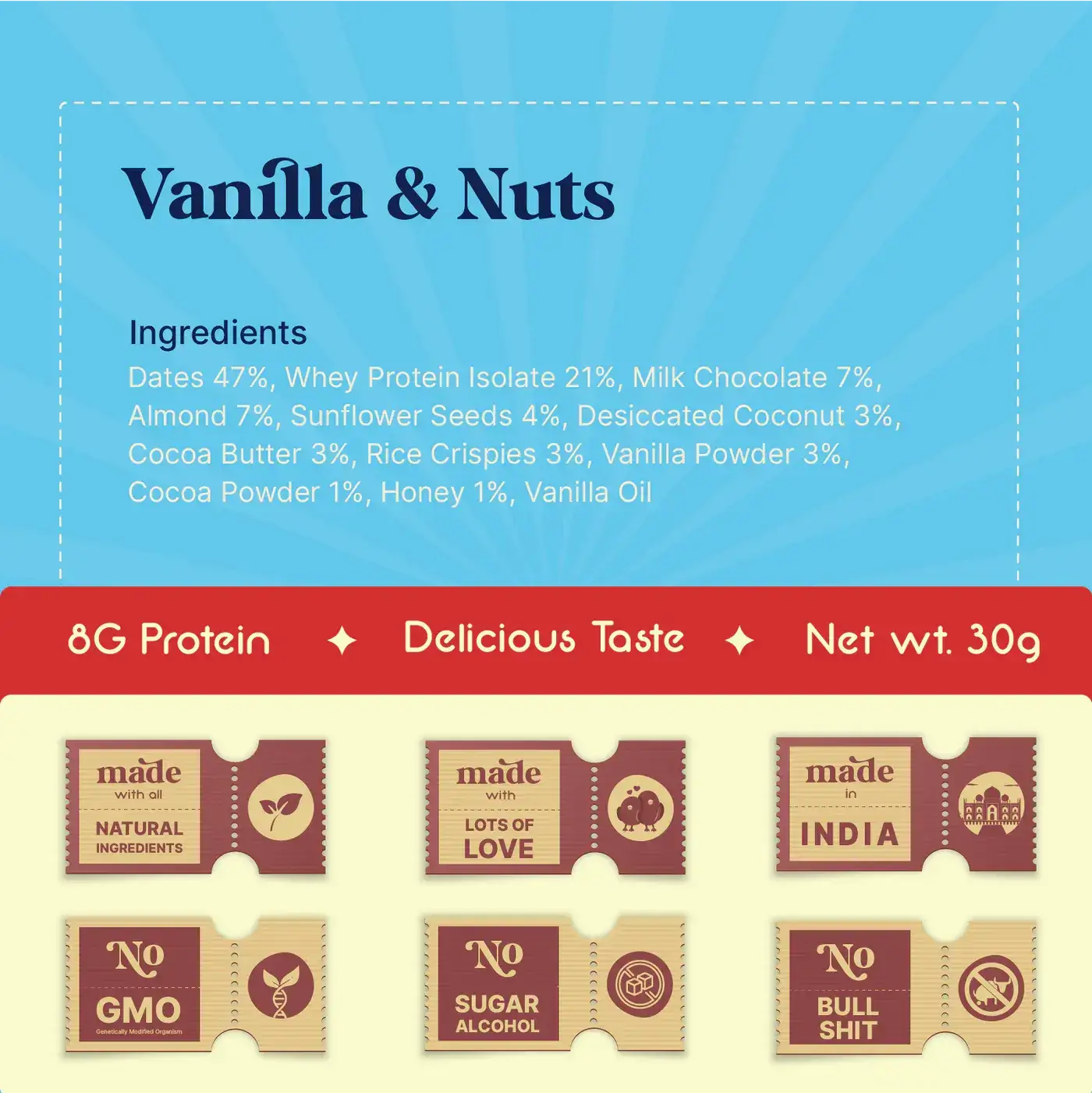 Vanilla & Nuts Minimini bars